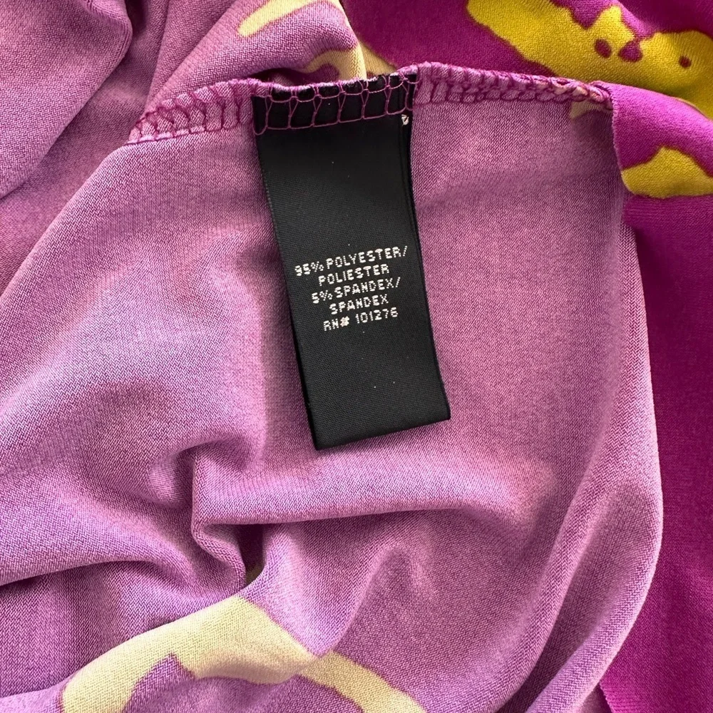 Rampage Purple and Yellow Backless Dress
